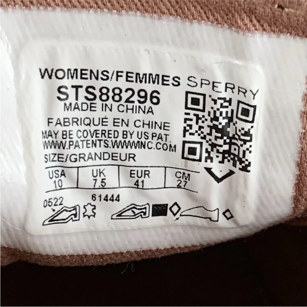 Sperry Crest Vibe Pink Rose Snake Leather Laces Platform Sneakers STS88296